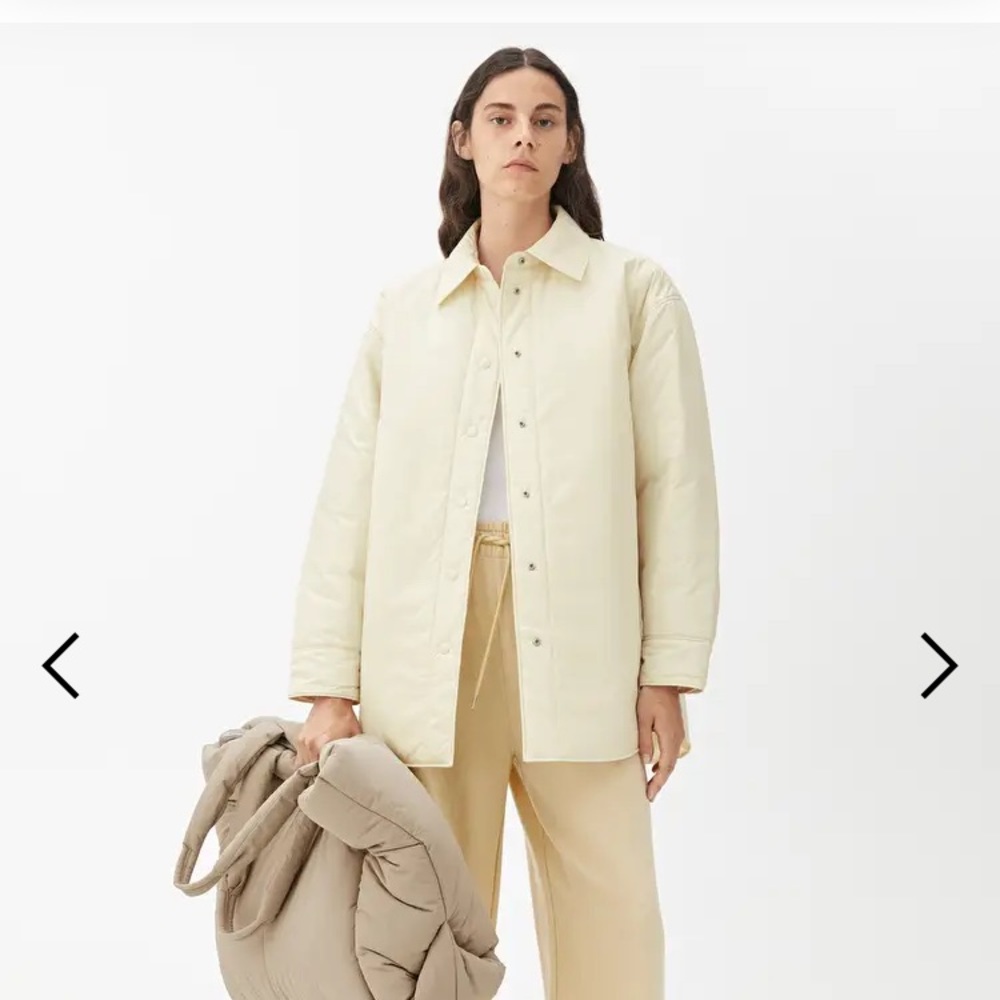 Arket padded overshirt off white M